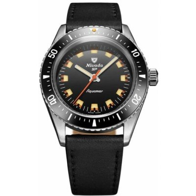 Nivada Grenchen Aquamar Black - Black Leather – Hledejceny.cz