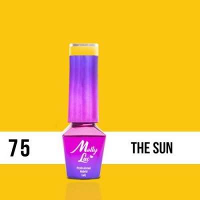 Molly Lac gel lak 75 THE SUN Žltá 5 ml