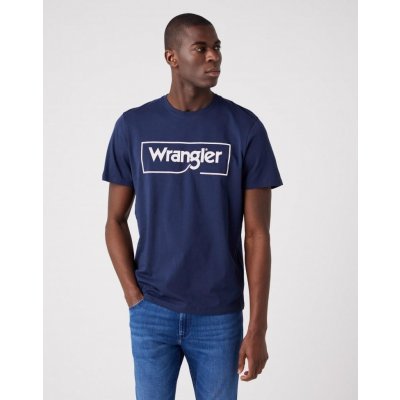 Wrangler pánské tričko W70JD3114 FRAME LOGO TEE NAVY Nyní 20% sleva na rifle s kódem RIFLE20! – Zboží Mobilmania