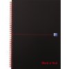 Poznámkový blok Oxford Zápisník Black n´ Red Notebook čtverečkovaný černá A4 70 listů