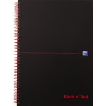 Oxford Zápisník Black n´ Red Notebook čtverečkovaný černá A4 70 listů – Zbozi.Blesk.cz