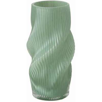 Boltze Skleněná váza VERESE, 30 cm, zelená, sklo zelený – Hledejceny.cz