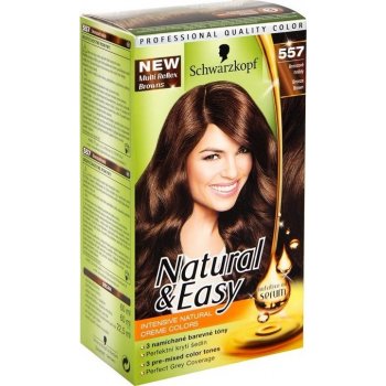 Schwarzkopf Natural & Easy 557 Bronzově hnědý barva na vlasy