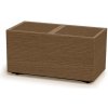 Květináč a truhlík PROSPERPLAST Květináč - MADERA CASE Eco Wood 77x38,5x37 cm, bílá