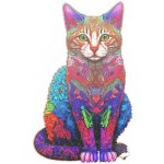 Kruzzel 22878 Dřevěné kočka 38 x 24 cm 130 dílků – Zboží Mobilmania