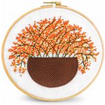 Stoklasa Vyšívací sada s předtištěným motivem 940151/5 oranžové květy 15x22cm – Hledejceny.cz
