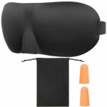 ISO Maska na spaní 3D + špunty do uší černá – Zbozi.Blesk.cz