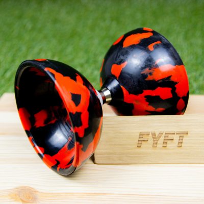 Juggle Dream Fixní Jester diabolo + PRO hůlky JuggleDream Barva: Červená+černá – Zboží Živě