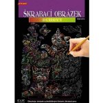 SMT Creatoys Škrabací obrázek duhový A4 23x32cm 3 druhy – Zboží Dáma