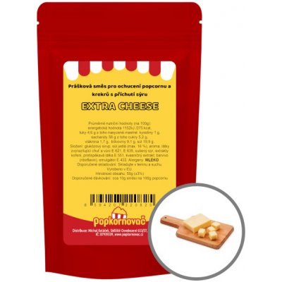 Popkornovač Příchuť na popcorn Extra cheese 50 g – Sleviste.cz