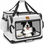 TRESKO Skládací Přepravka pro psy šedá S 50 x 34 x 34 cm – Hledejceny.cz
