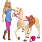 Barbie kůň s panenkou blond oblékací – Sleviste.cz