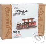 ROBOTIME Rolife 3D dřevěné puzzle Parní lokomotiva 405 ks – Sleviste.cz