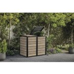 Keter Hide Away 2x240l 138,1x84,3x121,2cm Ashwood – Sleviste.cz