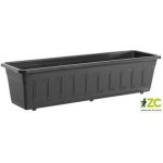 Nohel Garden Truhlík GARDEN plastový s dezénem Antracit 80 cm – Zboží Mobilmania