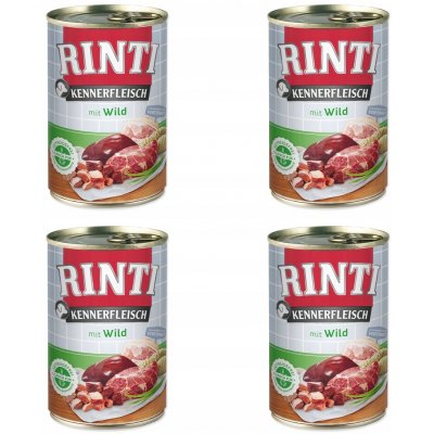 Rinti Kennerfleisch Adult zvěřina 4 x 400 g – Hledejceny.cz