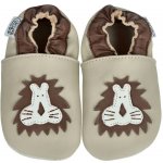 Capiki kožené capáčky Lvíček béžová – Zboží Dáma