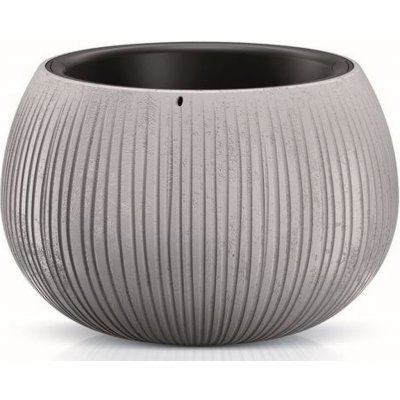 Prosperplast BETON BOWL Květináč s vkladem 37 cm šedý