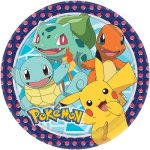 Amscan Papírové talířky Pokémon 23 cm – Zboží Mobilmania