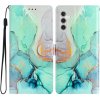 Pouzdro a kryt na mobilní telefon Samsung PROTEMIO 72027 ART Peněženkový kryt pro Samsung Galaxy A35 5G GREEN MARBLE