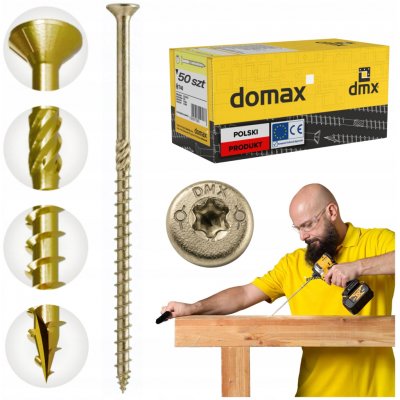 Vruty do dřeva Domax 8 x 260 mm 50 ks – Hledejceny.cz