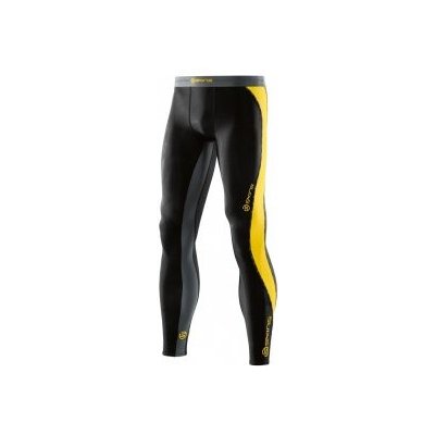 Skins DNAmic Mens Long Tights Black/Citron kombinovaná – Zboží Mobilmania