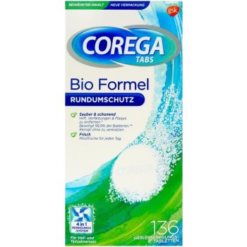 Corega tabs Tablety pro čištění zubních náhrad 4v1 136 ks
