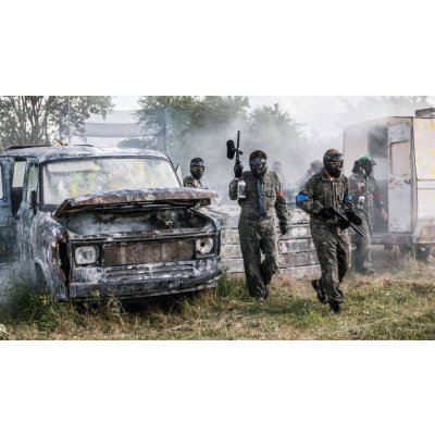 Paintball Praha 3 osoby 2 3 hodiny 300 nábojů 1 hráč – Zboží Dáma