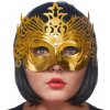 Karnevalový kostým Party maska s ornamenty zlatá
