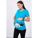 Dámské těhotenské tričko tyrkysové 2992 – Zboží Dáma