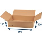 Eobaly.cz kartonová Eobaly.cz krabice 600 x 400 x 150 3VVL 25 ks – Hledejceny.cz