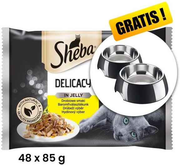 Sheba Delicacy in Jelly Drůbeží výběr 48 x 85 g