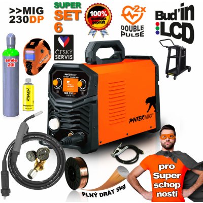 Pantermax MIG230DP MIG/TIG/MMA SET6 Double Pulse CO2 – Zboží Mobilmania