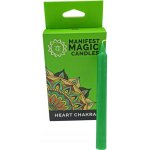 Ancient Wisdom Manifest Magic Candles 4. Srdeční čakra 12 ks – Zboží Mobilmania