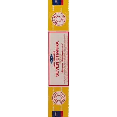 Satya Vonné tyčinky Nag Champa Seven Chakra sedm čaker 15 g – Zboží Mobilmania