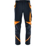 Sara Workwear Strečové kalhoty Neoflex grafitové oranžové – Zboží Dáma