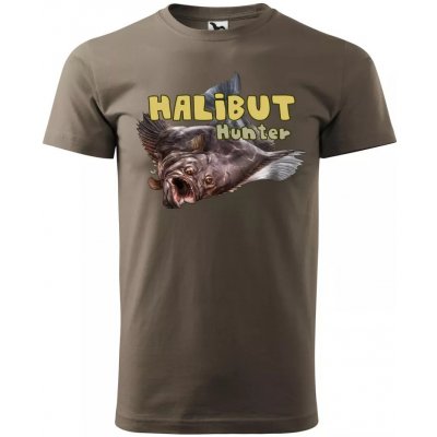 Rybářské tričko Halibut hunter army – Zboží Mobilmania