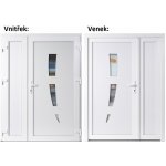 Soft Dvoukřídlé vchodové 123+Panel Plný Bílá/bílá pravé 130 x 200 cm – Hledejceny.cz