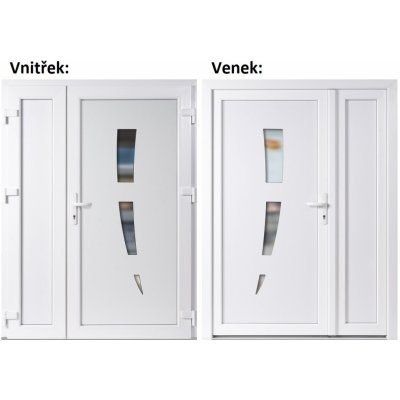 Soft Dvoukřídlé vchodové 123+Panel Plný Bílá/bílá pravé 130 x 200 cm – Hledejceny.cz