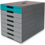 Durable Idealbox Plus 7 zásuvkový box 7 zásuvek šedo-modrý 776306 – Hledejceny.cz
