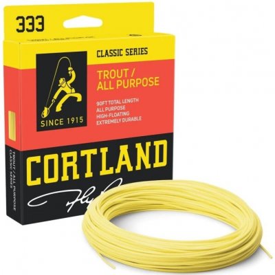 Cortland muškařská šnůra 333 Classic Trout All Purpose Yellow Fresh WF5F 90ft – Zboží Mobilmania