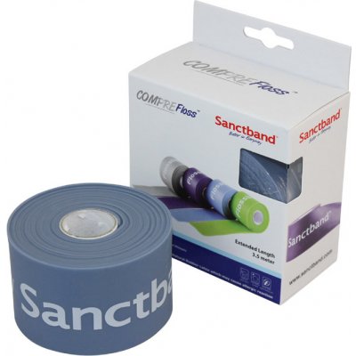 Sanctband Flossband kompresní guma extra dlouhá modrá 5 cm x 3,5 m