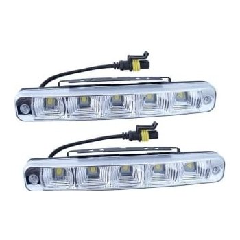 Titanium Denní světla 5 LED 12/24V 189x28x39mm