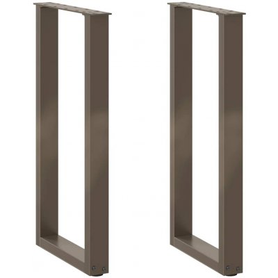 Omaxi 311146 Nohy konzolového stolku ve tvaru U 2 ks přírodní ocel 38 x 72-73 cm ocel – Zboží Dáma