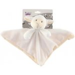 Teddies Ovce/ovečka usínáček chrastítko plyš 25x25cm bílá na kartě v sáčku – Hledejceny.cz