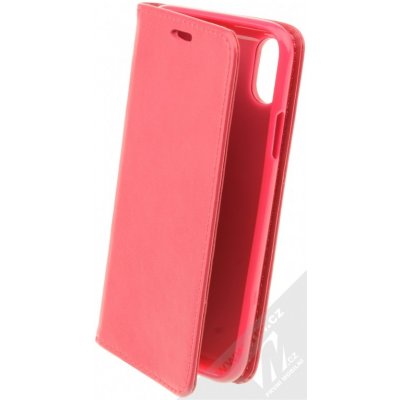 Pouzdro Forcell Magnet Book Apple iPhone X, iPhone XS sytě růžové