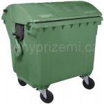 Plastik Gogic Plastový kontejner 1100 l zelený kulaté víko – Zboží Mobilmania