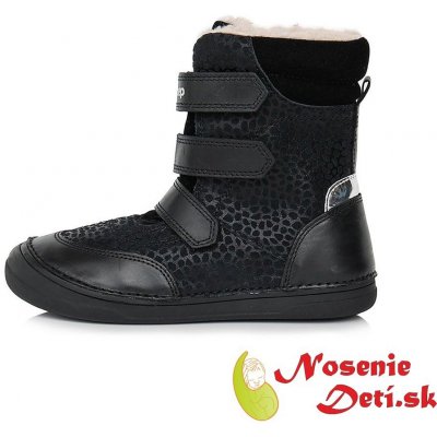 D.D.Step dívčí zimní boty kozačky 078-392 black