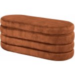 Interior Voque 115 cm rezavě hnědá samet PL46691 – Zboží Dáma