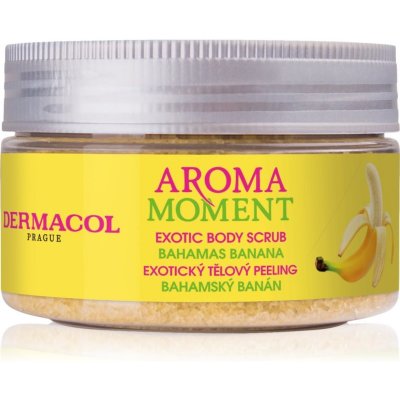 Dermacol Aroma Moment Bahamas Banana Exotic Body Scrub cukrový peeling s banánovou vůní 200 ml – Zboží Dáma